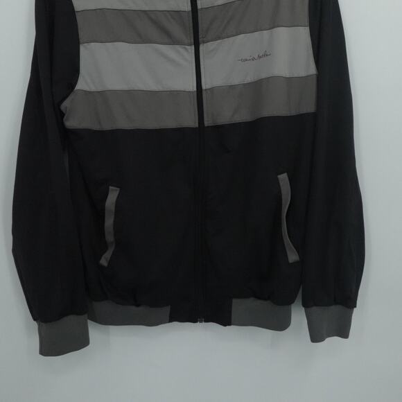 Travis Mathew Jacket Mens Medium Gray Black Tech Track Performance Full Zip Golf - Picture 9 of 13